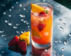 Summer Drinks Nonalcoholic: Strawberry Mango Cooler