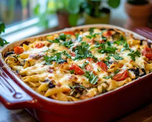 Mediterranean Vegetable Pasta Bake