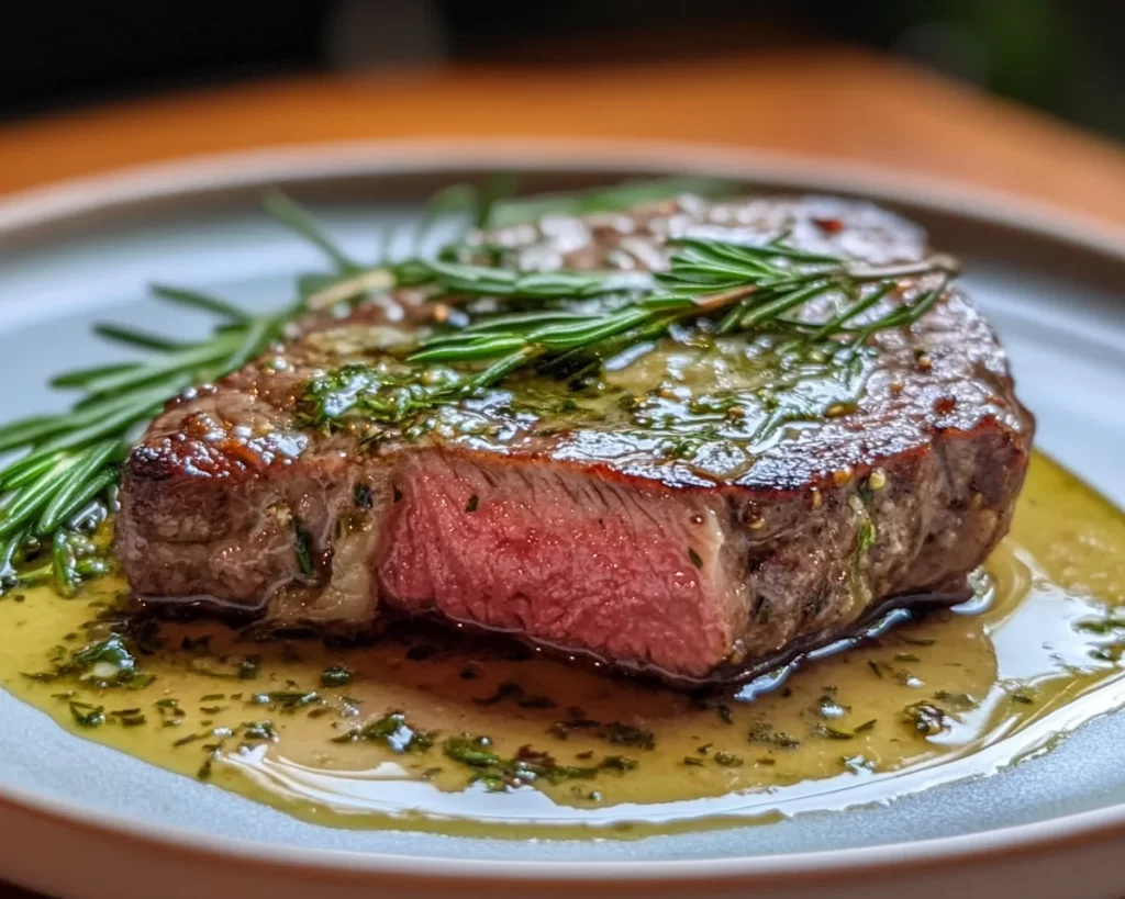 Spring Dinner Party Herb Butter Steak