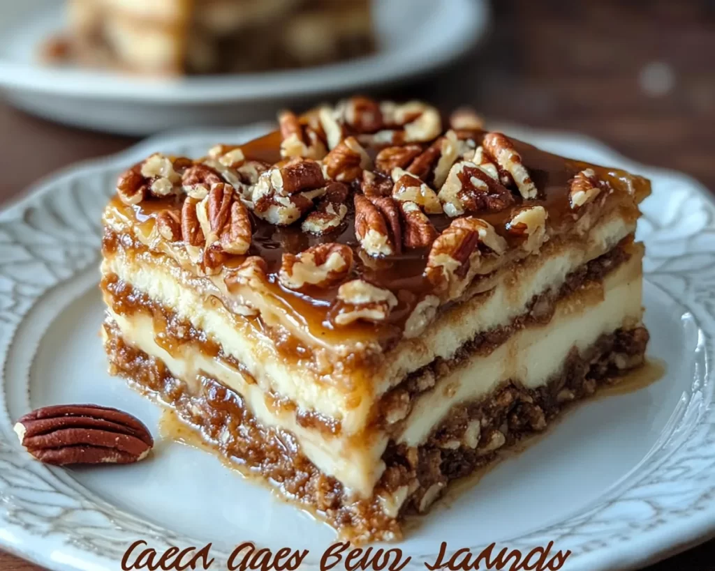 Indulge in Caramel Pecan Lasagna Squares!