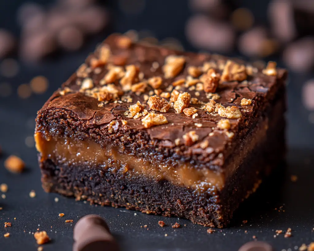 🍫 Caramel Crunch Brownie (Fudgy, Sweet & Salty Dessert)