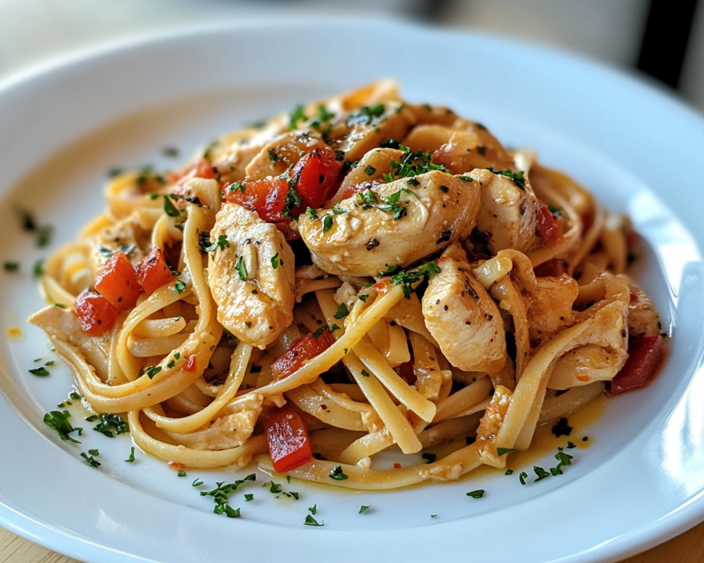 Healthy Chicken Pasta with Olive Oil