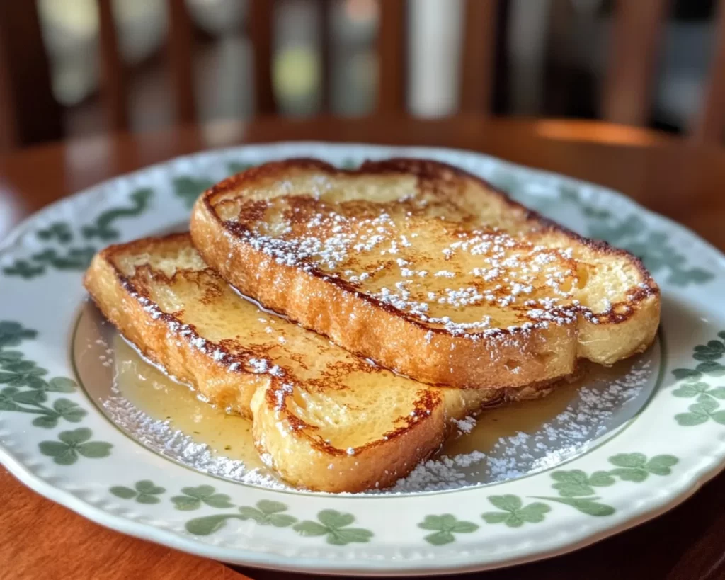 St Patrick’s Day Irish Cream French Toast
