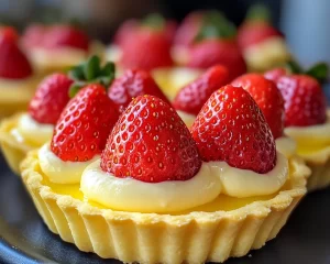 Spring Desserts: Lemon Strawberry Tart Cups