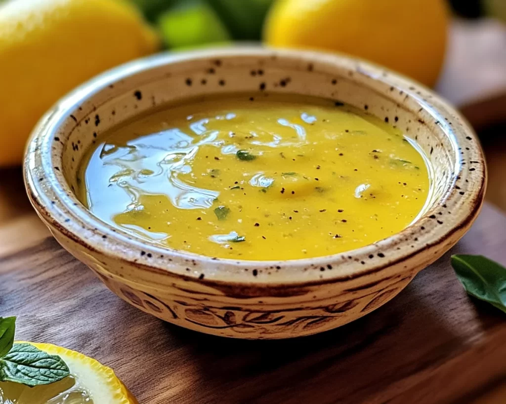 Lemon Vinegarette Dressing with Dijon Mustard (Restaurant Style)