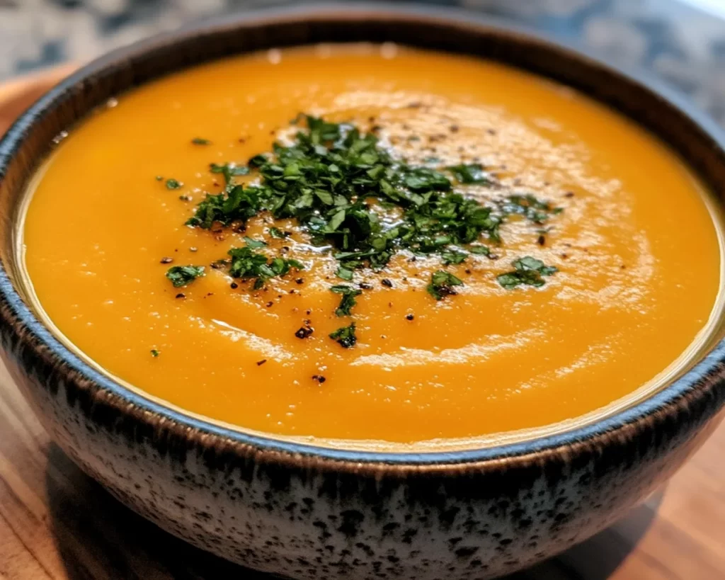 Spring Soup: Creamy Carrot Ginger Soup (Light)