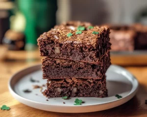 St Patrick’s Day Irish Cream Brownies