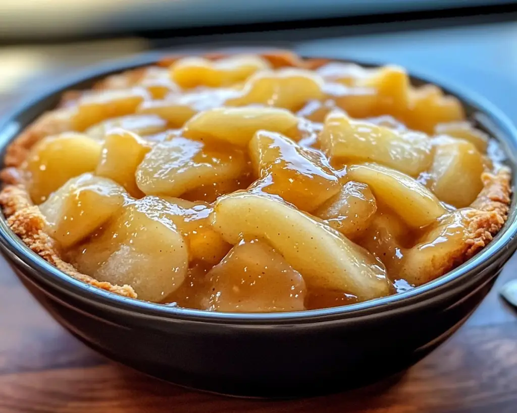 Salted Caramel Pear Cobbler (Easy Fall Dessert)