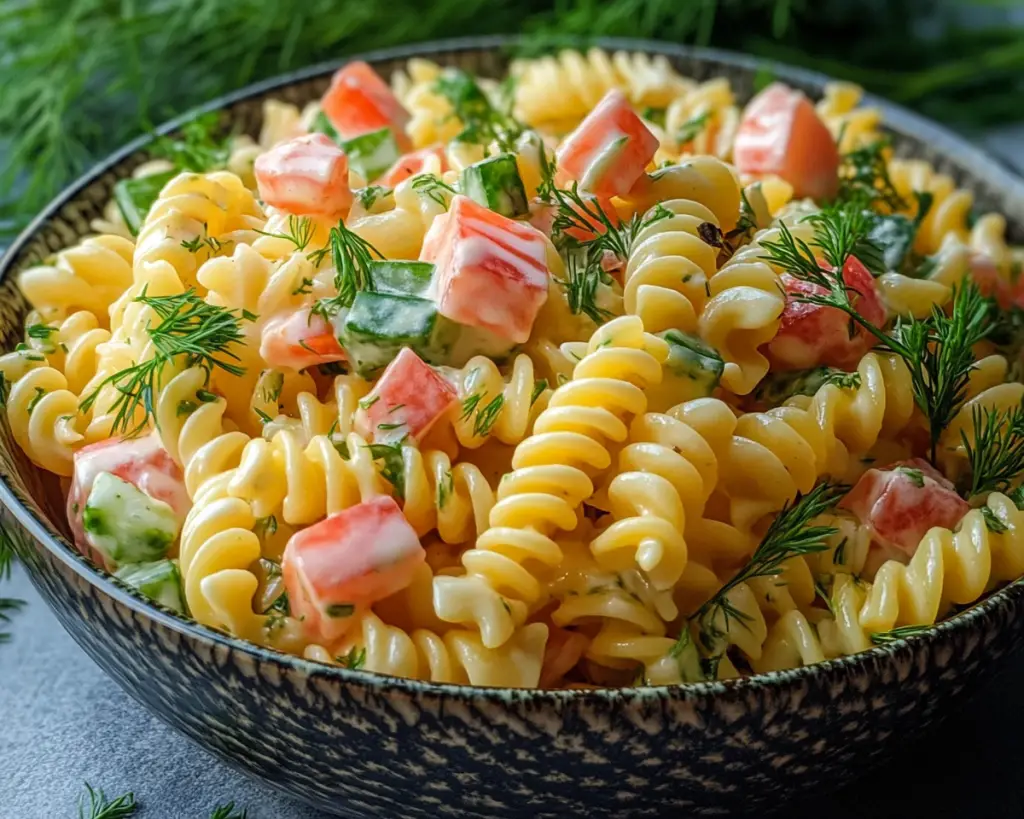 Pasta Salad with Yogurt and Dill