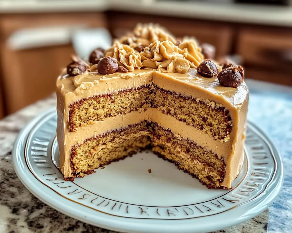 Decadent Peanut Butter Cake with Frosting Recipe