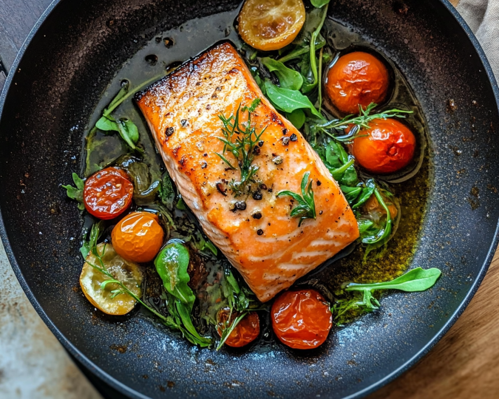 Healthy One-Pan Salmon Dinner
