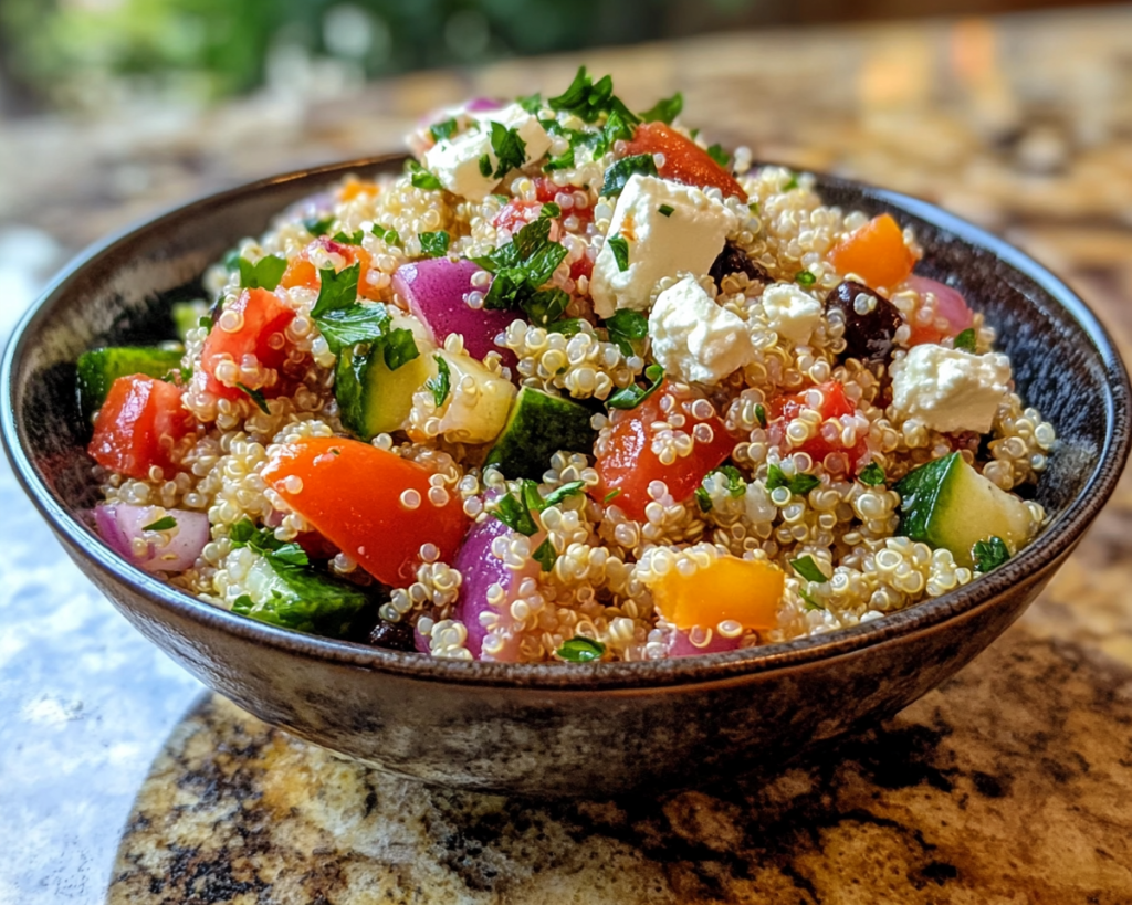 Mediterranean Quinoa Salad with Feta