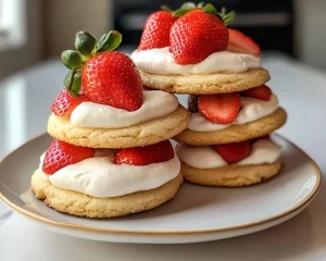 Spring Cookies: Strawberry Shortcake Cookies (Soft + Sweet)