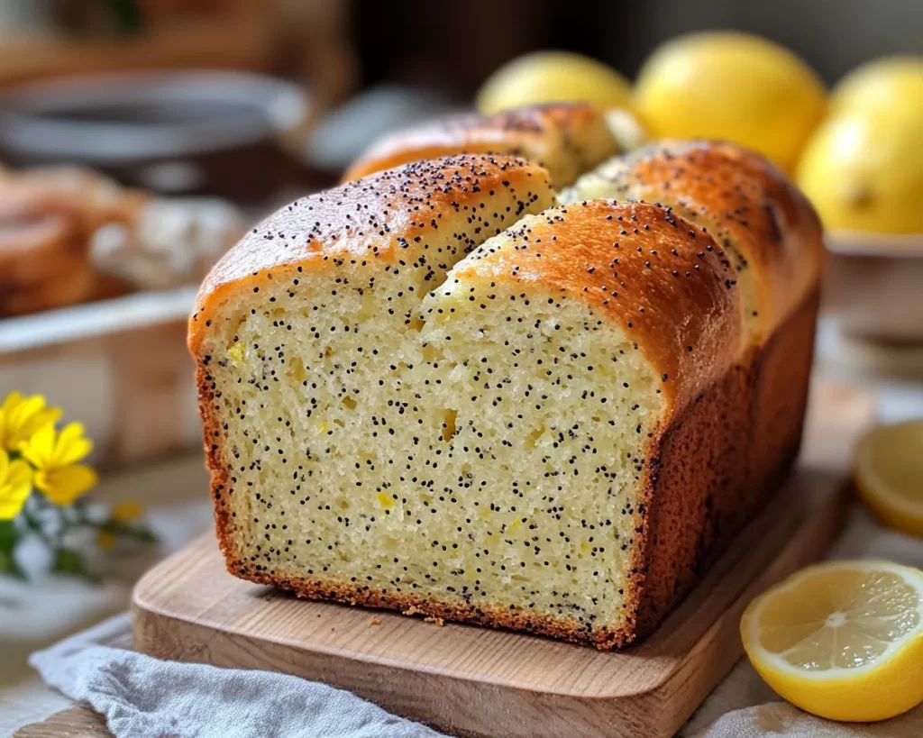 Easter Lemon Poppy Seed Bread