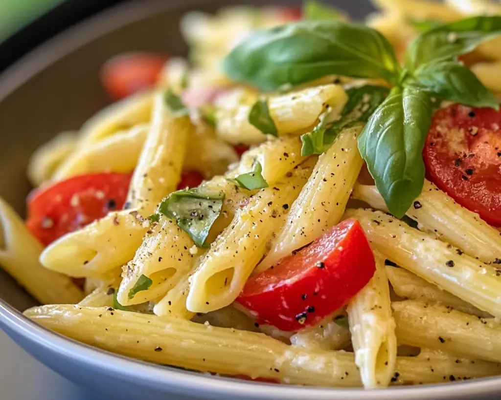 Fresh Basil Lemon Pasta Salad (Easy Summer Side Dish)
