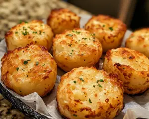 Crispy Mashed Potato Cheese Puffs (Baked or Fried)