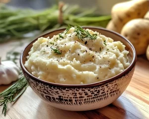 Spring Dinner Party Roasted Garlic Mashed Potatoes