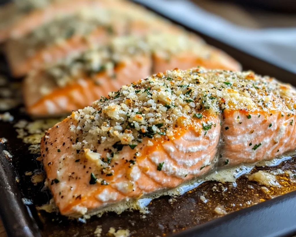 Mother’s Day Garlic Parmesan Salmon