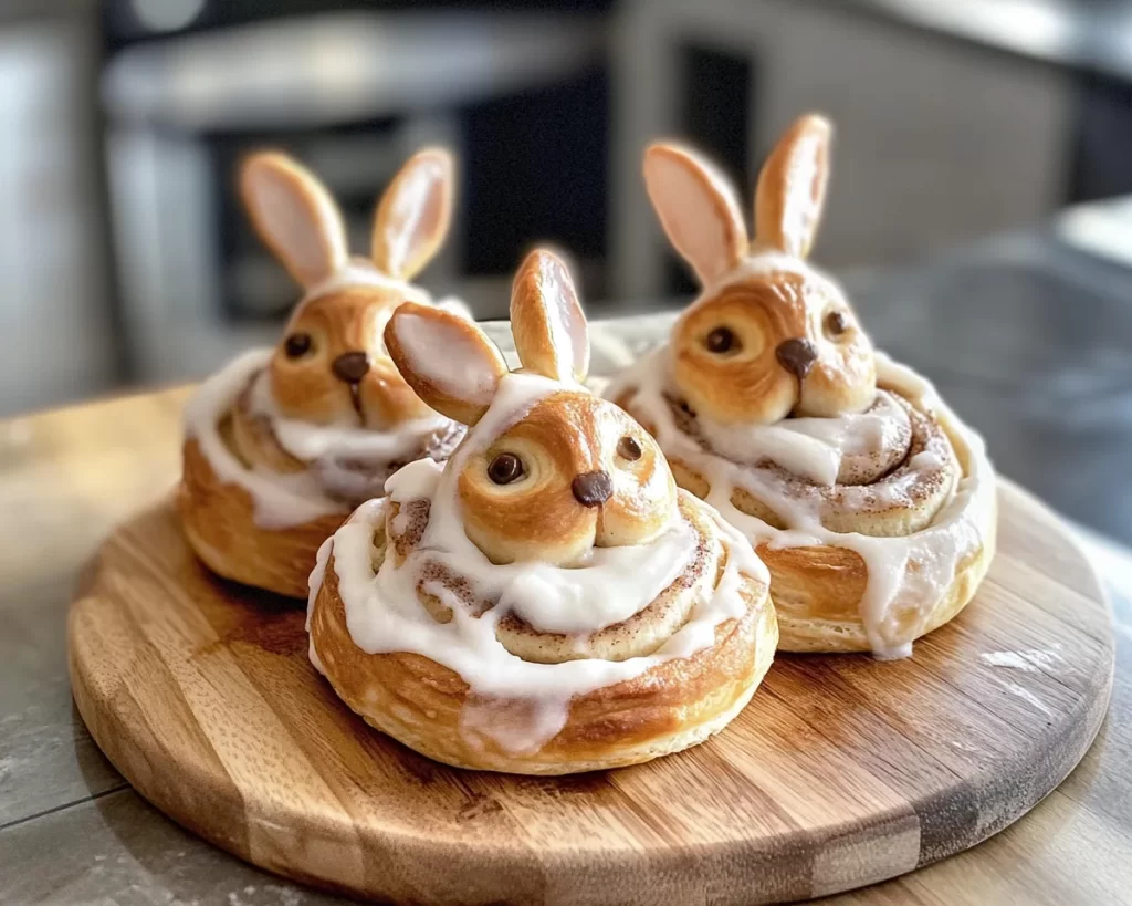 Easter Bunny Cinnamon Rolls