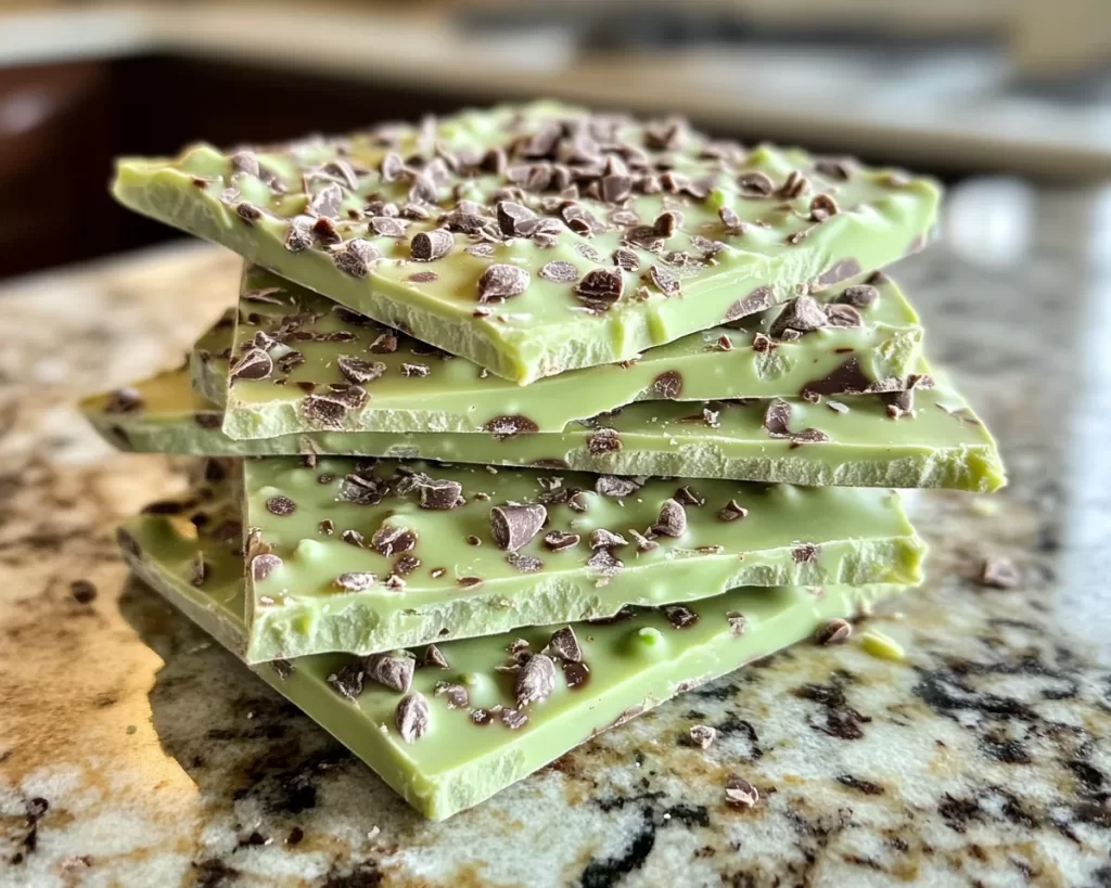 St Patrick’s Day Mint Chocolate Bark