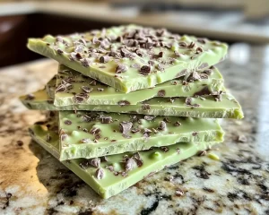 St Patrick’s Day Mint Chocolate Bark