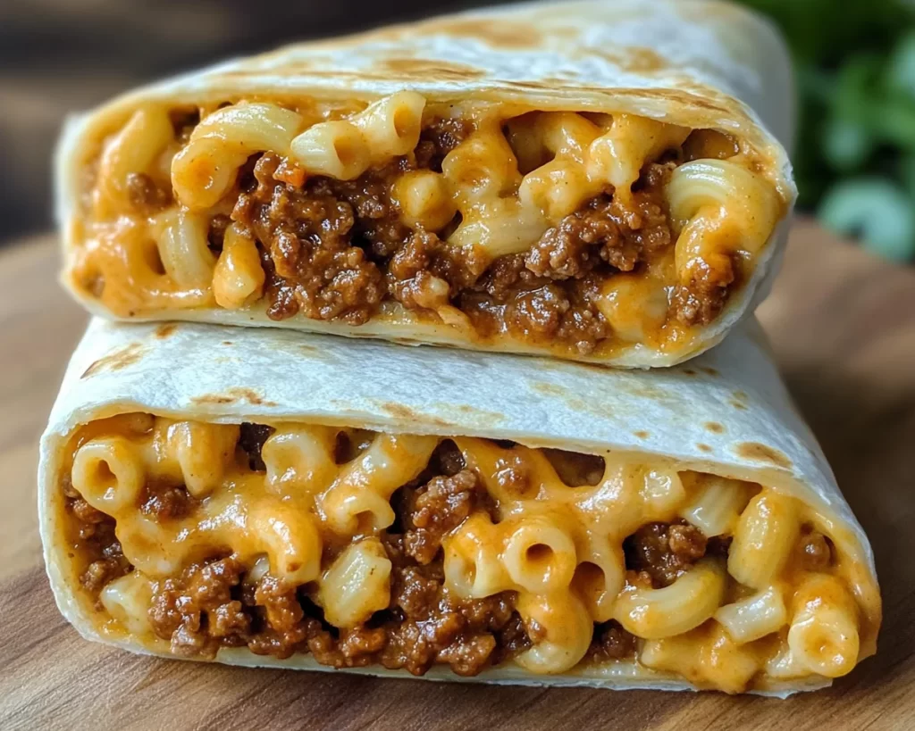 Easy Sloppy Joe Mac and Cheese Wraps Recipe