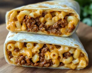 Easy Sloppy Joe Mac and Cheese Wraps Recipe