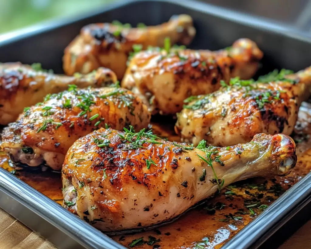 Baked Chicken Drumsticks with Herbs