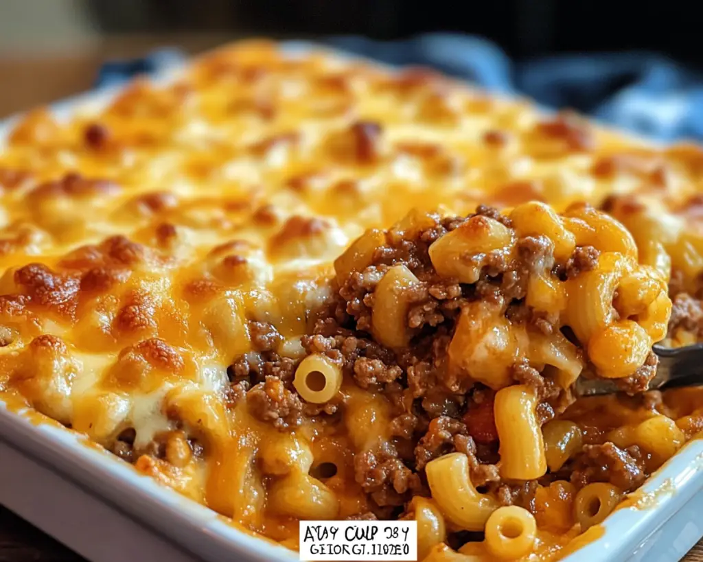 Easy Cheesy Beef & Macaroni Casserole Recipe