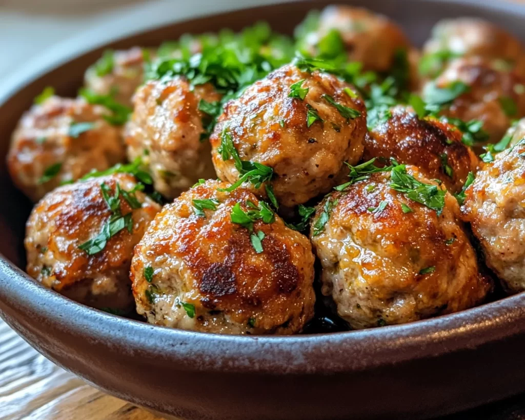 Healthy Easy Ground Turkey Meatballs (Oven Baked)