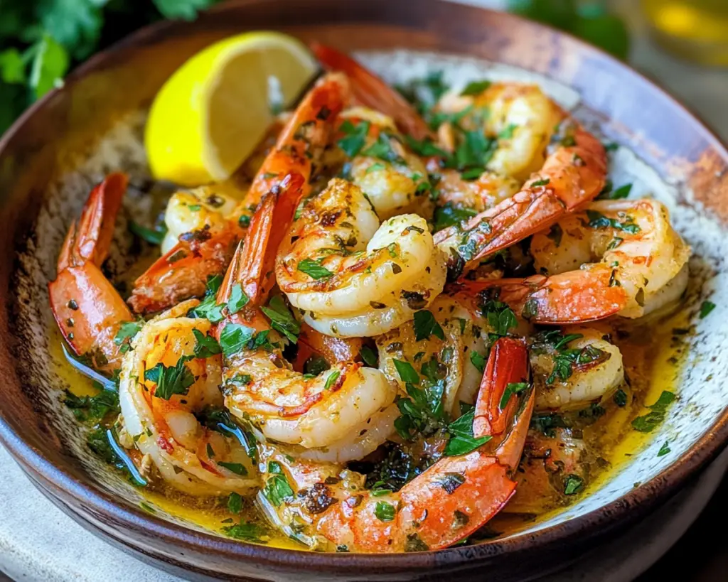 Mediterranean Shrimp with Garlic and Herbs