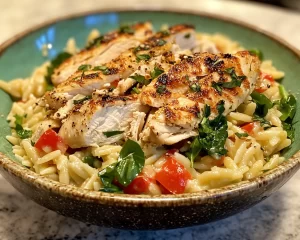 Spring Dinner: Chicken Orzo Bowl (Fresh + Easy)