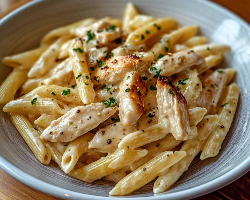 Quick Chicken Alfredo with Penne