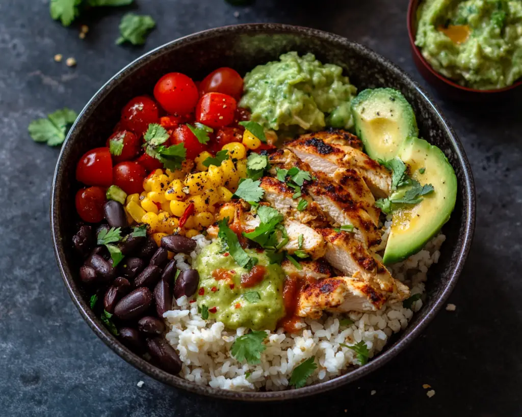 Healthy Chicken Burrito Bowl