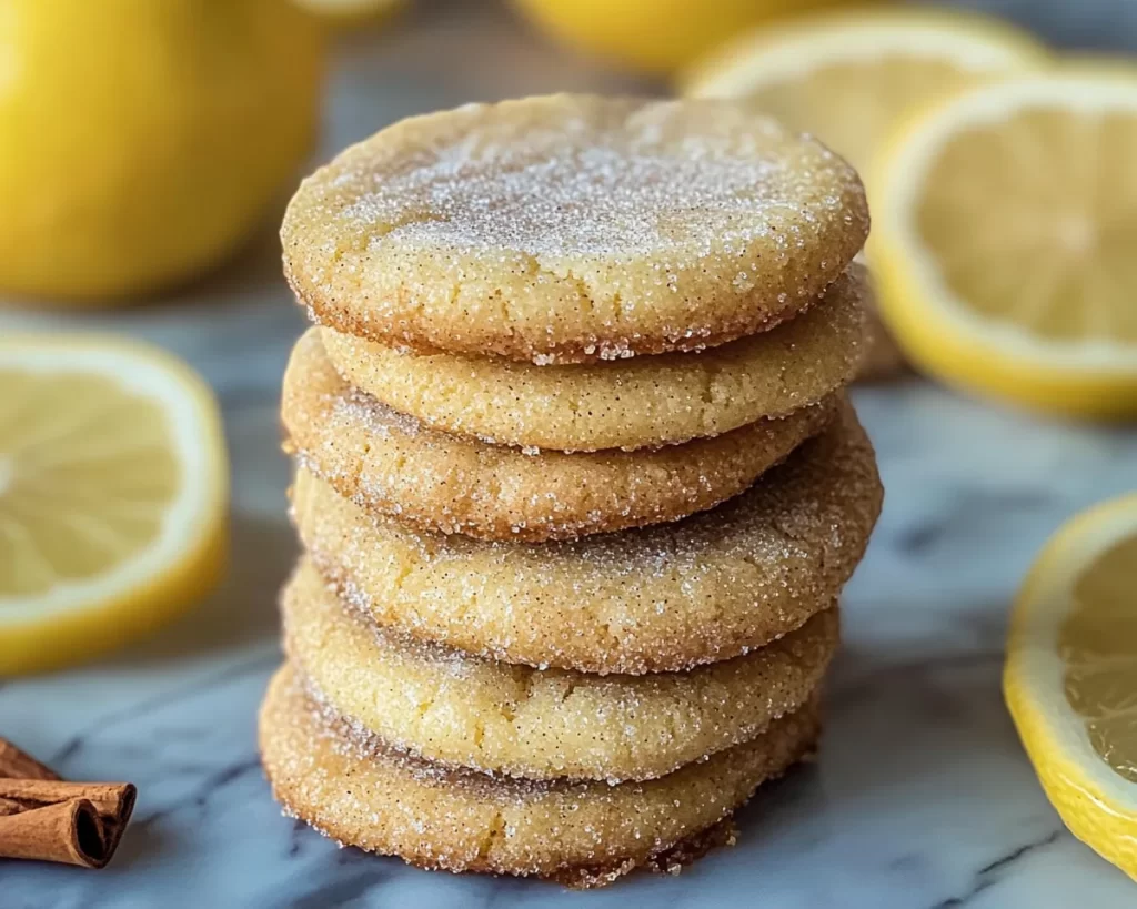 Zesty Lemon Sugar Cinnamon Cookies Recipe