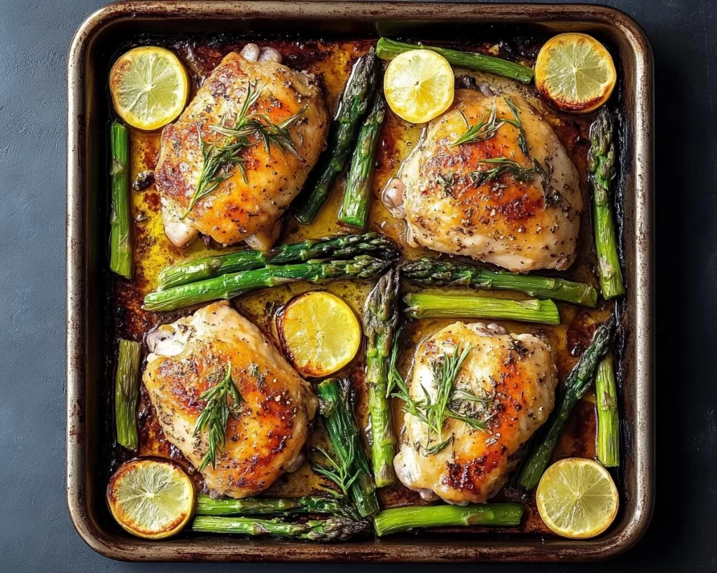 Spring Dinner Ideas: Sheet Pan Chicken + Asparagus