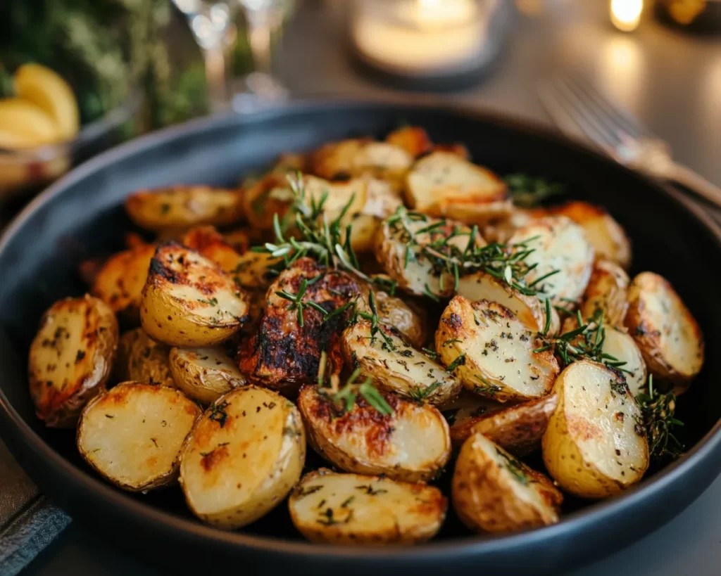 Spring Dinner Party Lemon Roasted Potatoes