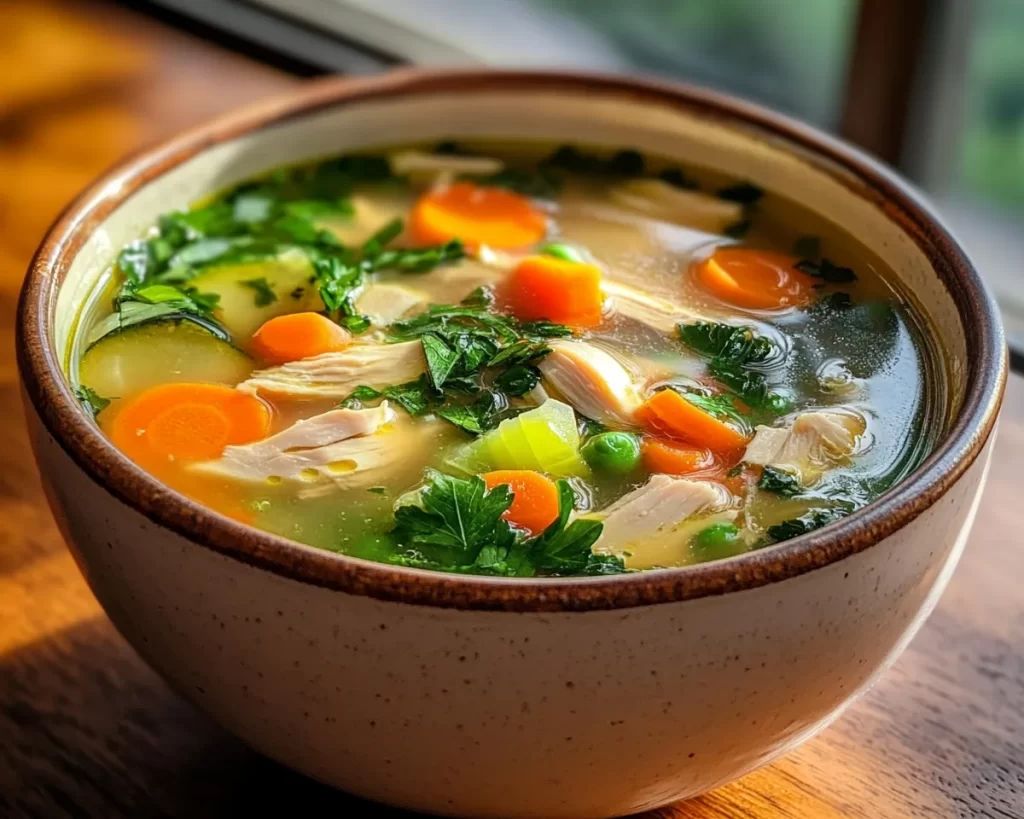 Spring Soup: Chicken Vegetable Soup (Light)