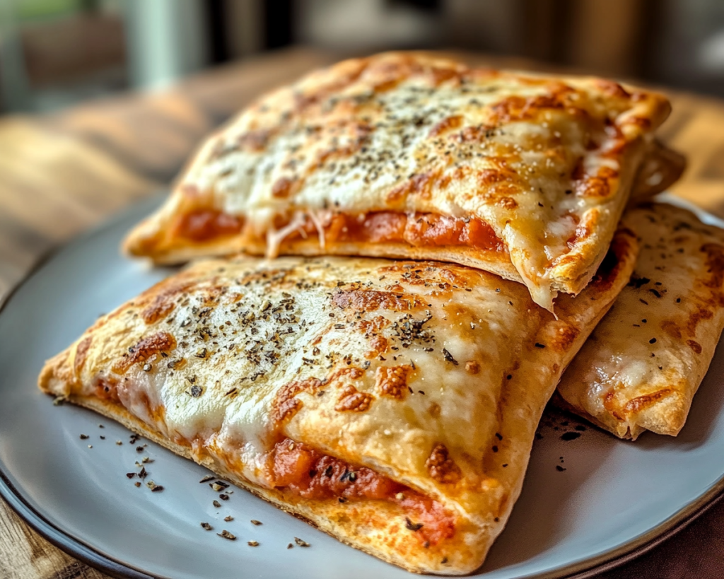 High Protein Pizza Hot Pockets (Healthy & Cheesy)