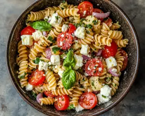 Mediterranean Pasta Salad with Feta