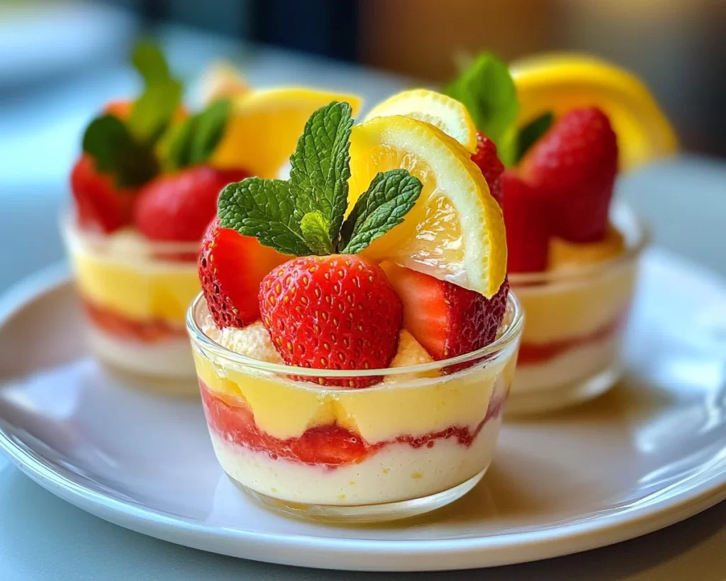 Spring Desserts: Strawberry Lemon Icebox Cups