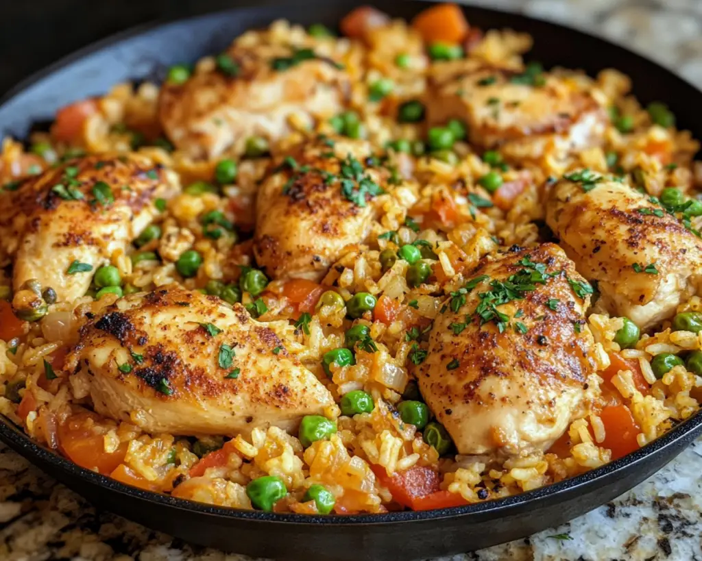 Simple Chicken and Rice Skillet