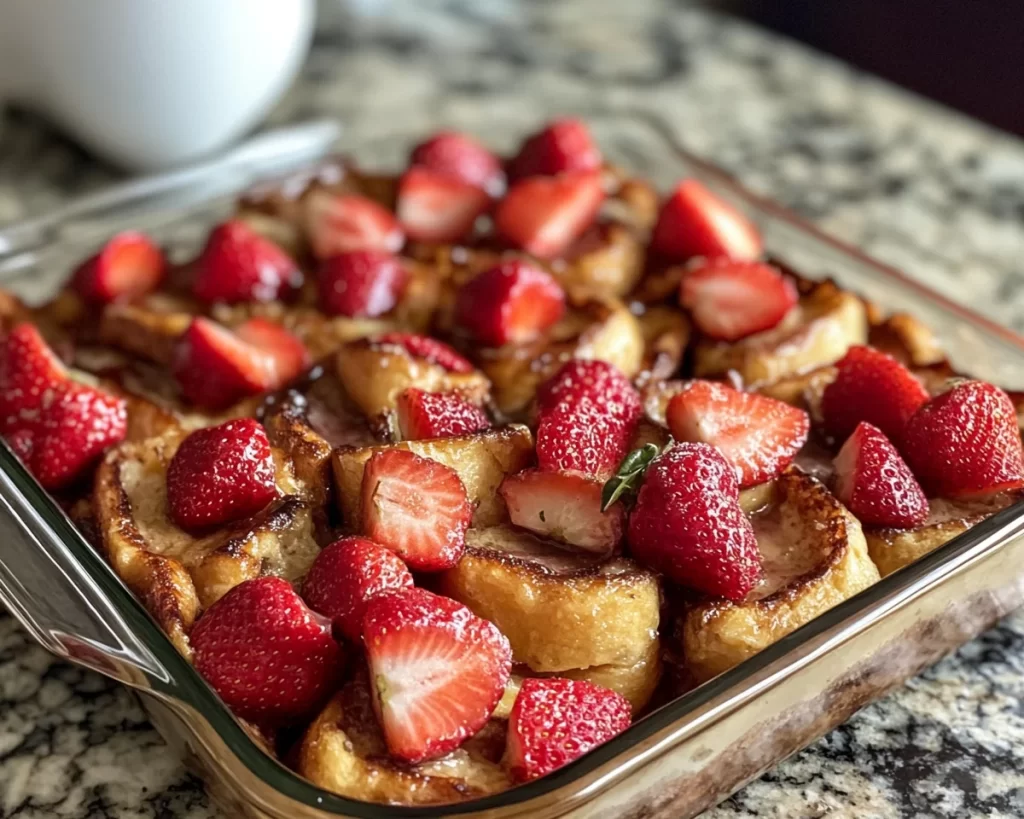 Mother’s Day Strawberry French Toast Bake