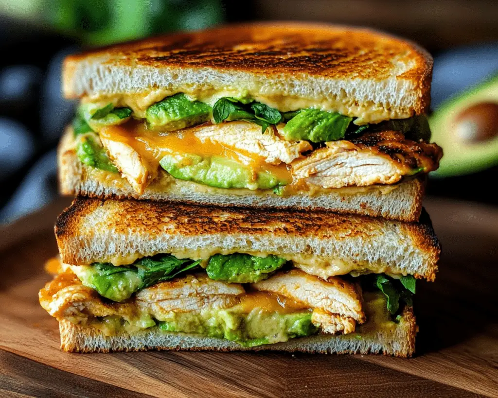 Delicious Chicken Avocado Melt Sandwich Recipe