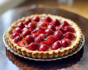 Mother’s Day Strawberry Almond Tart