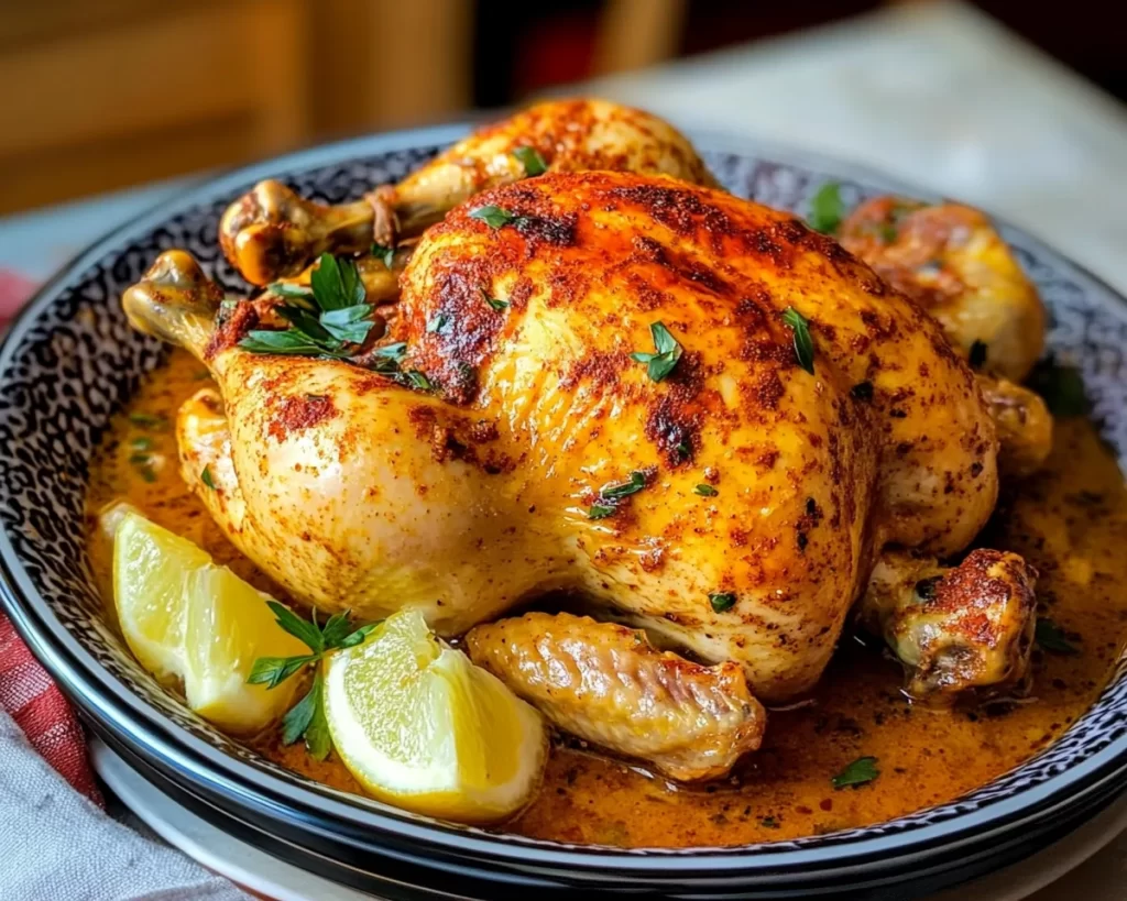 Paprika Crockpot Whole Chicken