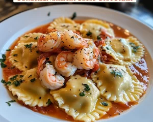Homemade Shrimp and Lobster Ravioli Delight