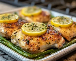 Spring Dinner Party Lemon Chicken Thighs