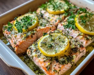 Easy Spring Dinner Party: Lemon Herb Salmon Tray Bake