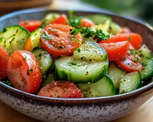 Spring Salad: Cucumber Tomato Salad